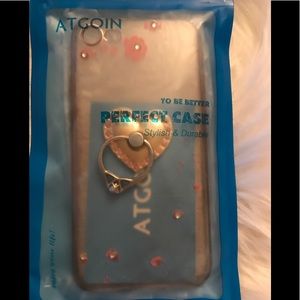 ATGOIN iPhone 7 phone case Heart W/Diamond Ring